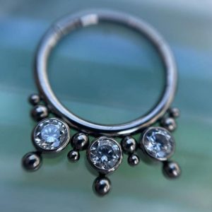 argolla clicker 3 cristales