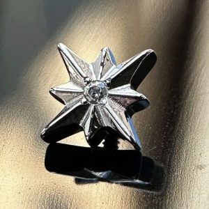 Top estrella 8 picos centro cristal