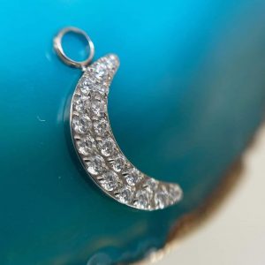 Colgante luna cristal