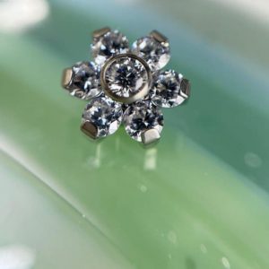 flor cristal 6 pétalos