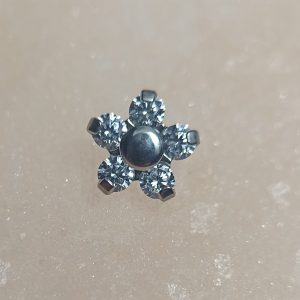 top flor 5 pétalos cristal