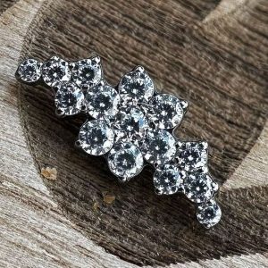 cluster flor cristal