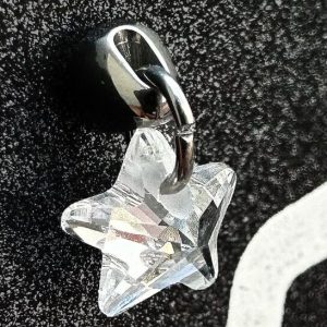 estrella cristal colgante