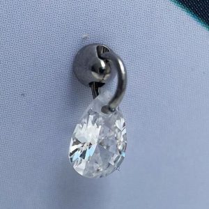 colgante gota cristal