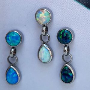 colgante gota ópalo