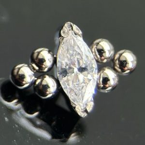 ovalo cristal doble trio esferas