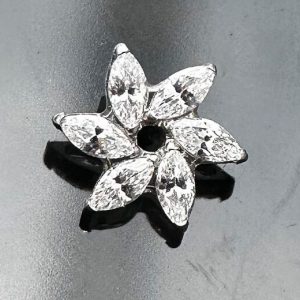 flor cristal 6 pétalos