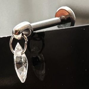 gota cristal colgante con poste