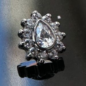 Flor cristal centro gota