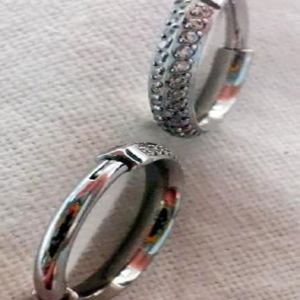 argolla doble linea cristal