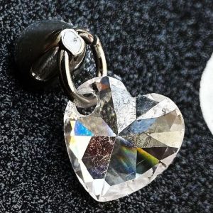 Corazón colgante cristal